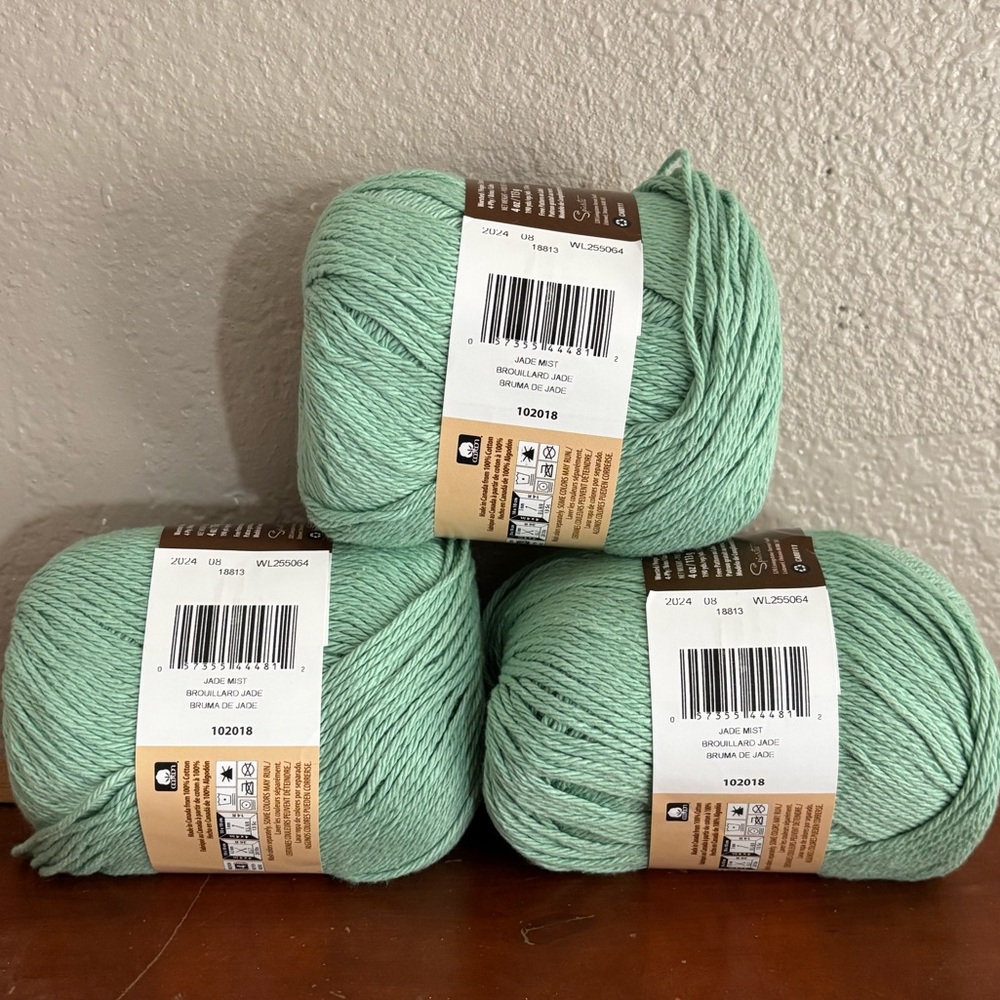 3 NEW Skeins of Lily’s Sugar n Cream 100% Cotton Yarn - Picture 2 of 4